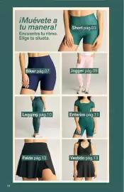 Catálogo Leonisa Página 2: ¡Muévete a tu manera! Encuentra tu ritmo. Elige tu silueta. Short pág.03 Biker pág.07 Jogger