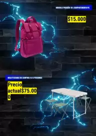 Catálogo Decathlon Página 2: MESA PLEGABLE DE CAMPING 4 A 6 PERSONAS Precio actual$75.00 10 MOCHILA PEQUEÑA 10 L