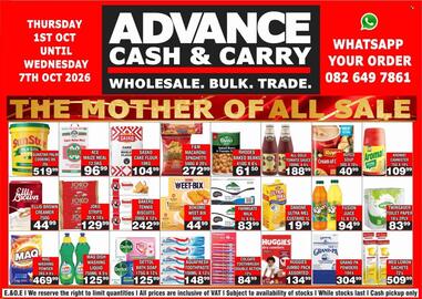 Advance Cash n Carry catalogue week 40 Page 8: Aquafresh Toothpaste €148,99, ACE MAIZE MEAL €96,99
