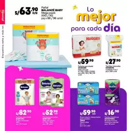 Catálogo Plaza Vea Página 20: Huggies pañales para bebé natural care €59,90