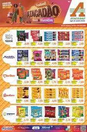 Folheto Atacadão Página 1: Club social - biscoito salgado €4,99, Cheetos - salgadinho elma chips €3,19