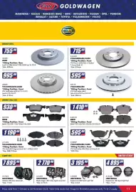 Goldwagen catalogue Page 11: VOLKSWAGEN/AUDI brake disc €995,00, VOLKSWAGEN/AUDI brake pads €1.190,00
