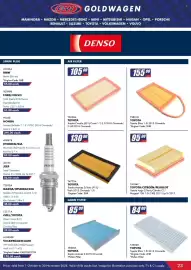 Goldwagen catalogue Page 23: TOYOTA Air Filter €105,00, TOYOTA Pollen Filter €85,00