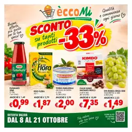 Volantino èccoMI Pagina 1: Tonno Maruzzella all'olio di oliva €2,00, Cialde Kimbo Macinato Fresco €7,35