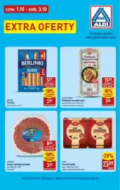 ALDI gazetka Strona 3: Parówki Berlinki €5,89, Kiełbaski norymberskie klasyczne Gut Drei Eichen €15,99