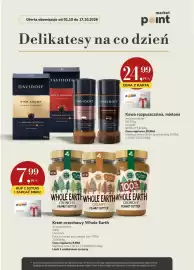 Market Point gazetka Strona 1: Kawa rozpuszczalna, mielona Davidoff €24,99, Krem orzechowy Whole Earth €7,99