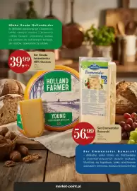 Market Point gazetka Strona 4: Ser gouda holenderska Holland Farmer 48% €39,99, Ser emmentaler bawarski Goldsteig €56,99