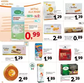 Volantino Todis Pagina 18: Biscotti cereali €0,89, Biscotti Novellini Latte e Miele €1,39