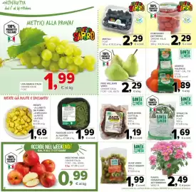 Volantino Todis Pagina 2: Bontà dell'orto Rape rosse cotte al vapore €1,19, Pomodoro datterino Atutto Sapore €2,29