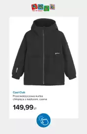 Smyk gazetka tydzień 40 Strona 10: Przeciwdeszczowa kurtka chłopięca z kapturem czarna Cool Club €149,99