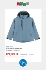Smyk gazetka tydzień 40 Strona 2: Przeciwdeszczowa kurtka chłopięca z kapturem Cool Club €89,00