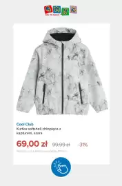 Smyk gazetka tydzień 40 Strona 6: Kurtka softshell chłopięca z kapturem szara Cool Club €69,00