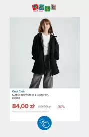 Smyk gazetka tydzień 40 Strona 7: Kurtka dziewczęca z kapturem czarna Cool Club €84,00