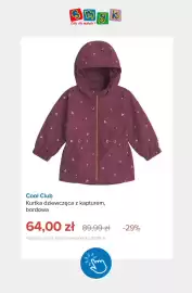 Smyk gazetka tydzień 40 Strona 8: Kurtka dziewczęca z kapturem bordowa Cool Club €64,00
