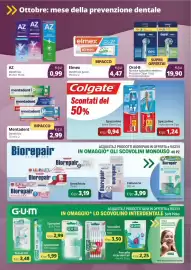 Volantino Acqua & Sapone Pagina 10: Mentadent Dentifricio €2,99, Collutorio Biorepair €3,99