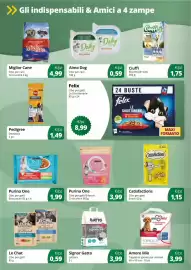 Volantino Acqua & Sapone Pagina 6: Purina One Cibo per gatti Bifensis Croccantini €3,99, Signor Gatto Lettiera €3,99