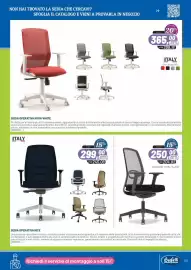 Volantino Buffetti Pagina 5: Sedia operativa Kora White €365,00, Versione Total Black €250,00
