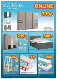 Möbelix Prospekt Seite 4: Taschenfederkernmatratze €177,00, BOXBETT, Webstoff Grau €366,00