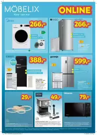 Möbelix Prospekt Seite 6: Waschmaschine Midea €266,00, Kühl-Gefrier-Kombination „CEEM BFR 300“ €388,00
