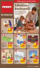PENNY Flugblatt woche 40 Seite 1: NÖM Vollmilch €1,29, Julius Meinl Konfitüre €2,79