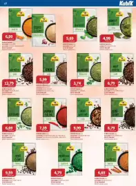 Kubík potraviny leták Strana 17: Nadir paprika mletá pálivá €7,39, Nadir nové koření celé €6,79
