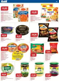 Kubík potraviny leták Strana 18: Hamé okurky €33,79, Hamé zelí bílé €27,49