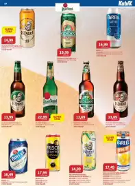 Kubík potraviny leták Strana 19: Frisco cocktails mimosa style €17,99, Kozel citron a bezinka €14,99