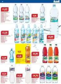 Kubík potraviny leták Strana 25: Dobrý sirup €35,99, Dobrá voda neperlivá €11,69