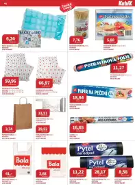 Kubík potraviny leták Strana 41: Bala igelitová taška €41,00, Bala taška s uchem €2,68