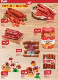 Kubík potraviny leták Strana 8: Váhala utopenci €66,69, Uherská klobása €160,00
