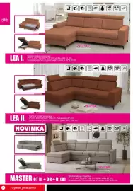 Jamall leták Strana 10: LEA I. 1 Rohová sedací souprava š*v*h: 255*90/100*170 cm, výška sedu 47 cm, hloubka sedu 54 cm