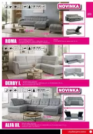 Jamall leták Strana 9: HR PUR L/P NOVINKA PĚNA PĚNA 29 490,- (akční látka ARAGON 90) 5 390,- (sk.C) ROMA Rohová sedací
