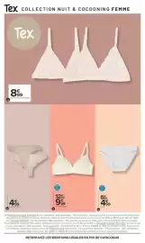Catalogue Carrefour | SPECIAL NUIT ET COCOONING page 6: Tex COLLECTION NUIT & COCOONING FEMME Tex 899 Le lot de 2