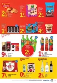 Folheto E.Leclerc Página 3: Café solúvel nescafé gold €9,79, Refrigerante com gás sumol laranja/ananas €2,89