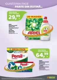 Catalog La Doi Pasi Pagină 14: Persil detergent automat pentru rufe €64,99, Ariel fairy €29,99