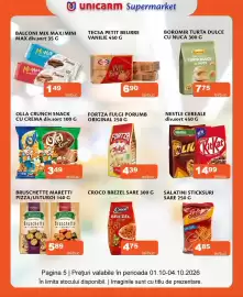 Catalog Unicarm Pagină 5: Olla crunch snack cu crema €3,49, Tecsa petit beurre vanilie €6,90