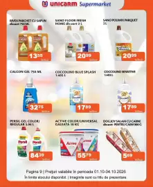 Catalog Unicarm Pagină 9: Dog Joy salam cu carne €5,69, Coccolino blue splash €17,89