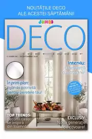 Catalog Jumbo Pagină 1: NOUTĂȚILE DECO ALE ACESTEI SĂPTĂMÂNI! JUMBO DECO E-JUMBO.RO - 29 SEPTEMBRIE 2026 Interviu: O