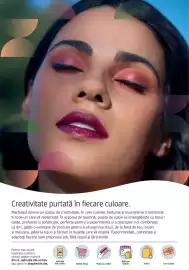 Catalog DM Pagină 2: Creativitate purtată în fiecare culoare. Machiajul devine un spațiu de creativitate, în care culorile