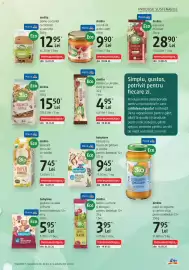Catalog DM Pagină 23: DmBio baton cu cereale, ovaz si cacao €4,95, DmBio băutură din ovăz cu vanilie €7,45