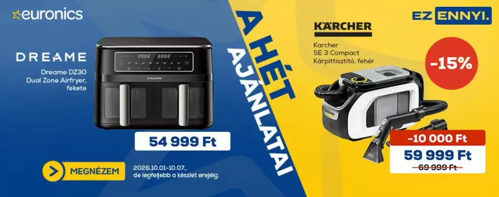 Euronics akciós újság (érvényes eddig: 7-10)