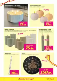 Hi five tilbudsavis uge 40 Side 2: Kuglelys LED 2-pak €75,00, Bloklys LED 3-pak €75,00