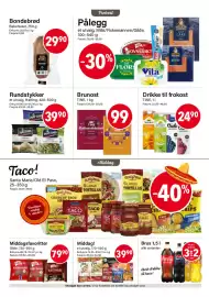 Nærbutikken kundeavis Side 2: Middag €39,90, Hatting rundstykker €39,90