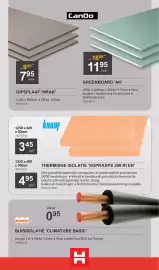 HandyHome folder Pagina 7: Thermische isolatie 'SopraXPS 300 RI EN' €3,45, Gipsplaat 'Hrak' €795,00