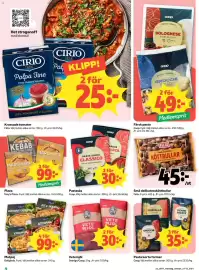Coop reklamblad vecka 41 Sida 4: Coop pastasås €30,00, Felix köttbullar €45,00