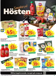 Coop reklamblad vecka 41 Sida 5: Kronfågel Kycklingsteak €89,00, Pop! Bakery Pizzadeg Napoli €39,00