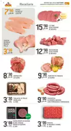 Volantino Supermercati Dok Pagina 4: Hamburger di bovino black angus saper di sapori €3,88, Porchetta fresca di suino €9,90