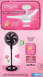 Folheto Lojas Cem Página 119: Ventilador britânia bvt450 €318,00, Ventilador de teto arno new ultimate vx5013 €678,00