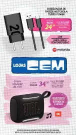 Folheto Lojas Cem Página 18: Carregador de parede motorola turbo power €98,00, Caixa speaker jbl gos €358,00