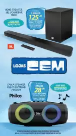Folheto Lojas Cem Página 20: Home theater jbl soundbar sbi80 €1.298,00, Caixa speaker philco extreme pbs45bt €298,00